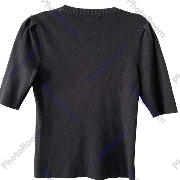 Premise Studio Women's Black 3/4 Sleeve Crew Neck Rayon Blend Sweater EUC! - Picture 5 of 8